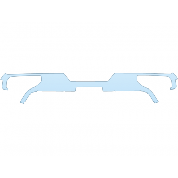 PAINT PROTECTION KIT - 2024 GMC SIERRA 3500 HD SLE REAR BUMPER - PRECUT PPF CLEAR BRA WRAP