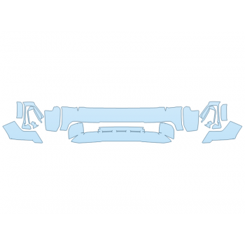 PAINT PROTECTION KIT - 2024 GMC SIERRA 3500 HD SLT BUMPER - PRECUT PPF CLEAR BRA WRAP