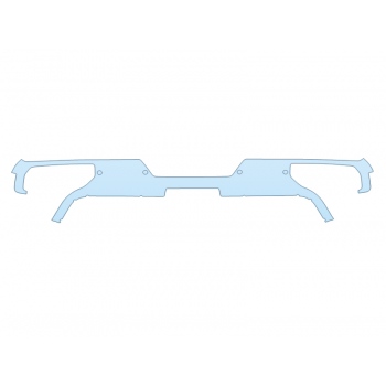 PAINT PROTECTION KIT - 2024 GMC SIERRA 3500 HD SLT REAR BUMPER WITH PARKING SENSORS - PRECUT PPF CLEAR BRA WRAP