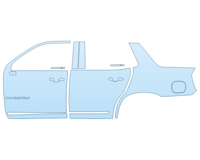 Precut PPF Kit – Clear Bra Paint Protection Film PAINT PROTECTION KIT - 2024 GMC YUKON DENALI DRIVER SIDE - PRECUT PPF CLEAR BRA WRAP