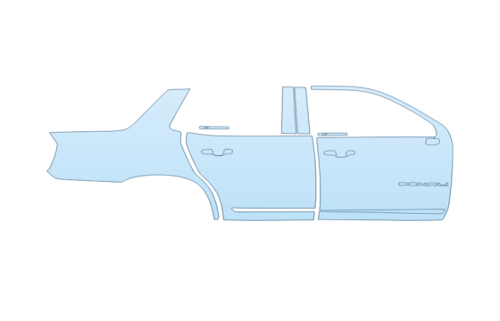 Precut PPF Kit – Clear Bra Paint Protection Film PAINT PROTECTION KIT - 2027 GMC YUKON DENALI PASSENGER SIDE - PRECUT PPF CLEAR BRA WRAP