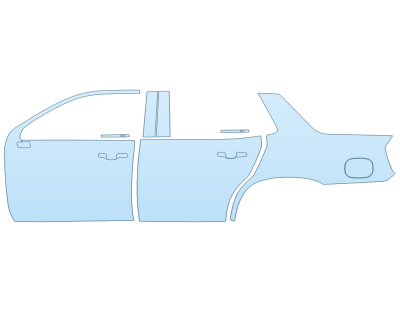 Precut PPF Kit – Clear Bra Paint Protection Film PAINT PROTECTION KIT - 2024 GMC YUKON SLE DRIVER SIDE - PRECUT PPF CLEAR BRA WRAP