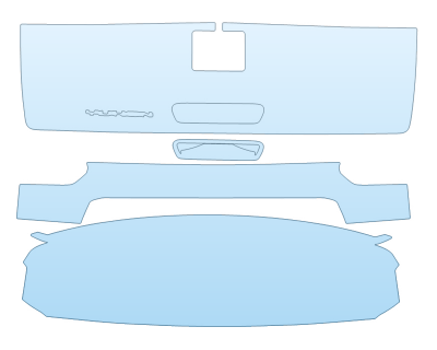 Precut PPF Kit – Clear Bra Paint Protection Film PAINT PROTECTION KIT - 2024 GMC YUKON SLE TRUNK - PRECUT PPF CLEAR BRA WRAP