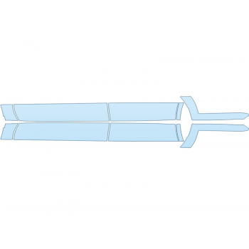 PAINT PROTECTION KIT - 2024 GMC YUKON SLE ROCKERS - PRECUT PPF CLEAR BRA WRAP