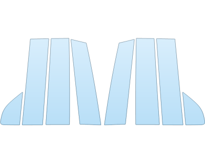 Precut PPF Kit – Clear Bra Paint Protection Film PAINT PROTECTION KIT - 2024 GMC YUKON SLT B PILLARS - PRECUT PPF CLEAR BRA WRAP