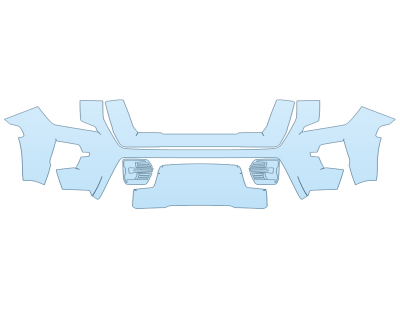 PAINT PROTECTION KIT - 2024 GMC YUKON XL AT4 BUMPER - PRECUT PPF CLEAR BRA WRAP