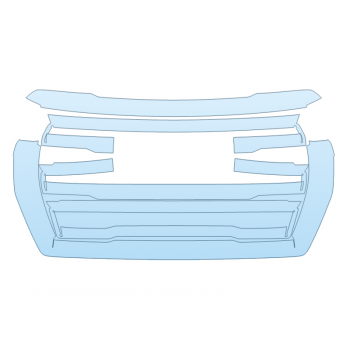 PAINT PROTECTION KIT - 2024 GMC YUKON XL AT4 GRILL - PRECUT PPF CLEAR BRA WRAP