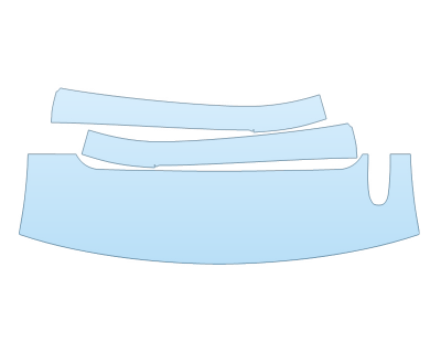 PAINT PROTECTION KIT - 2024 GMC YUKON XL SLE ROOF PILLARS - PRECUT PPF CLEAR BRA WRAP