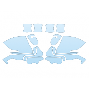 PAINT PROTECTION KIT - 2025 BUICK ENCLAVE PREFFERED MIRRORS and DOOR CUPS - PRECUT PPF CLEAR BRA WRAP