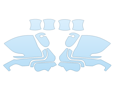 PAINT PROTECTION KIT - 2025 BUICK ENCLAVE PREFFERED MIRRORS and DOOR CUPS - PRECUT PPF CLEAR BRA WRAP