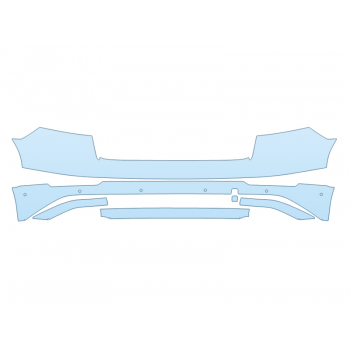 Precut PPF Kit – Clear Bra Paint Protection Film PAINT PROTECTION KIT - 2025 AUDI SQ8 PREMIUM REAR BUMPER WITH PARKING SENSORS - PRECUT PPF CLEAR BRA WRAP