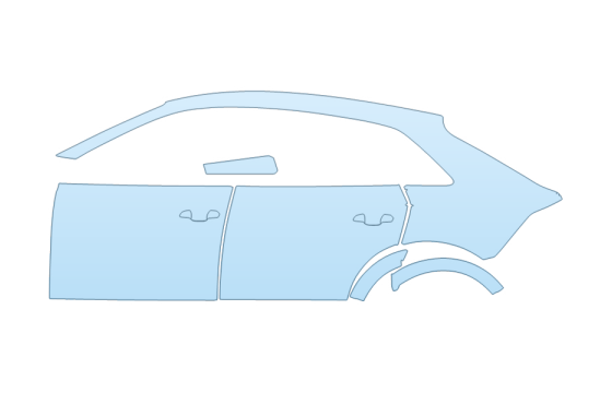 PAINT PROTECTION KIT - 2027 AUDI SQ8 PREMIUM FULL DRIVER SIDE - PRECUT PPF CLEAR BRA WRAP