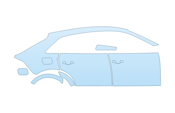 PAINT PROTECTION KIT - 2027 AUDI SQ8 PREMIUM FULL PASSENGER SIDE - PRECUT PPF CLEAR BRA WRAP