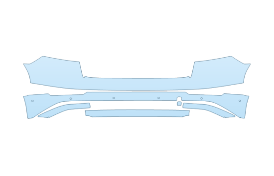 Precut PPF Kit – Clear Bra Paint Protection Film PAINT PROTECTION KIT - 2027 AUDI SQ8 PRESTIGE REAR BUMPER WITH PARKING SENSORS - PRECUT PPF CLEAR BRA WRAP