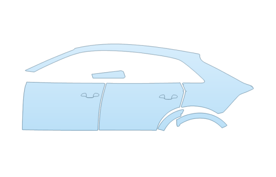 PAINT PROTECTION KIT - 2027 AUDI SQ8 PRESTIGE FULL DRIVER SIDE - PRECUT PPF CLEAR BRA WRAP