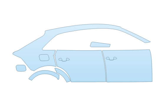 PAINT PROTECTION KIT - 2027 AUDI SQ8 PRESTIGE FULL PASSENGER SIDE - PRECUT PPF CLEAR BRA WRAP