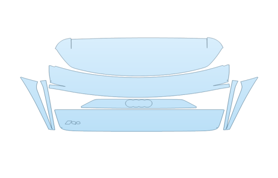 Precut PPF Kit – Clear Bra Paint Protection Film PAINT PROTECTION KIT - 2027 AUDI SQ8 PRESTIGE FULL REAR HATCH W BADGE - PRECUT PPF CLEAR BRA WRAP