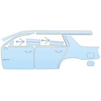 Precut PPF Kit – Clear Bra Paint Protection Film PAINT PROTECTION KIT - 2025 CHEVROLET TAHOE HIGH COUNTRY FULL DRIVER SIDE - PRECUT PPF CLEAR BRA WRAP