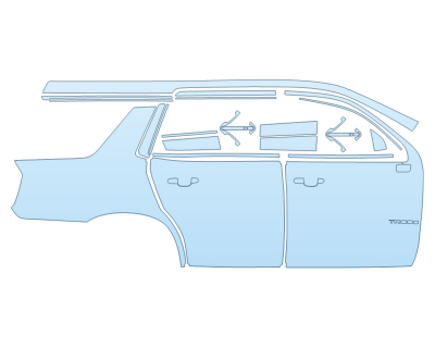 PAINT PROTECTION KIT - 2025 CHEVROLET TAHOE HIGH COUNTRY FULL PASSENGER SIDE - PRECUT PPF CLEAR BRA WRAP