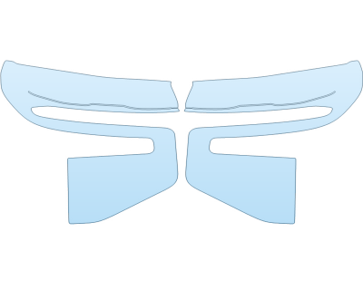 PAINT PROTECTION KIT - 2025 CHEVROLET TAHOE HIGH COUNTRY HEADLIGHTS - PRECUT PPF CLEAR BRA WRAP