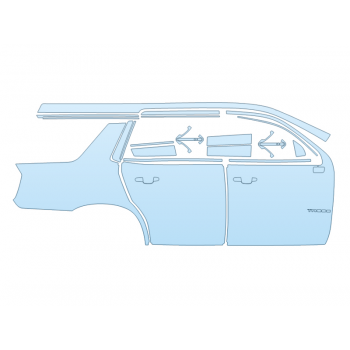 PAINT PROTECTION KIT - 2025 CHEVROLET TAHOE LS FULL PASSENGER SIDE - PRECUT PPF CLEAR BRA WRAP