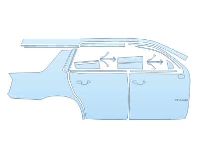 PAINT PROTECTION KIT - 2025 CHEVROLET TAHOE LS FULL PASSENGER SIDE - PRECUT PPF CLEAR BRA WRAP