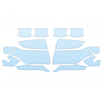 PAINT PROTECTION KIT - 2025 CHEVROLET TAHOE LS MIRRORS and DOOR CUPS - PRECUT PPF CLEAR BRA WRAP