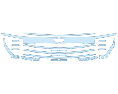 PAINT PROTECTION KIT - 2025 CHEVROLET TAHOE LS GRILL - PRECUT PPF CLEAR BRA WRAP
