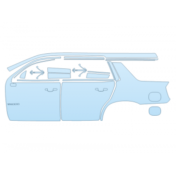 PAINT PROTECTION KIT - 2025 CHEVROLET TAHOE LT FULL DRIVER SIDE - PRECUT PPF CLEAR BRA WRAP