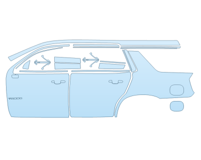 Precut PPF Kit – Clear Bra Paint Protection Film PAINT PROTECTION KIT - 2025 CHEVROLET TAHOE LT FULL DRIVER SIDE - PRECUT PPF CLEAR BRA WRAP