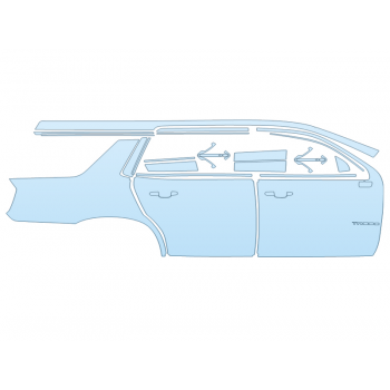 PAINT PROTECTION KIT - 2025 CHEVROLET TAHOE LT FULL PASSENGER SIDE - PRECUT PPF CLEAR BRA WRAP