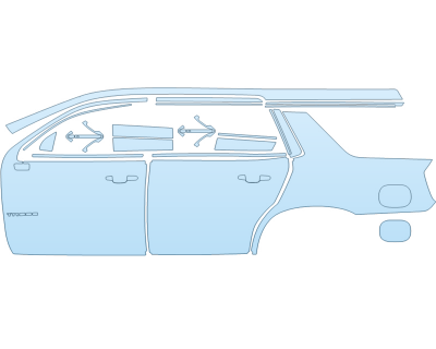 PAINT PROTECTION KIT - 2025 CHEVROLET TAHOE PREMIER FULL DRIVER SIDE - PRECUT PPF CLEAR BRA WRAP