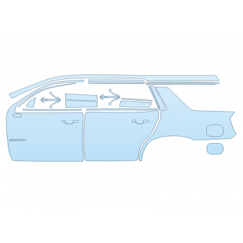 PAINT PROTECTION KIT - 2025 CHEVROLET TAHOE RST FULL DRIVER SIDE - PRECUT PPF CLEAR BRA WRAP