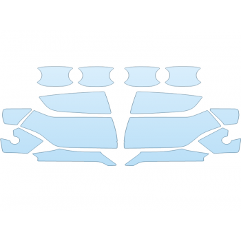 PAINT PROTECTION KIT - 2025 CHEVROLET TAHOE RST MIRRORS and DOOR CUPS - PRECUT PPF CLEAR BRA WRAP