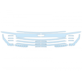 PAINT PROTECTION KIT - 2025 CHEVROLET TAHOE RST GRILL - PRECUT PPF CLEAR BRA WRAP