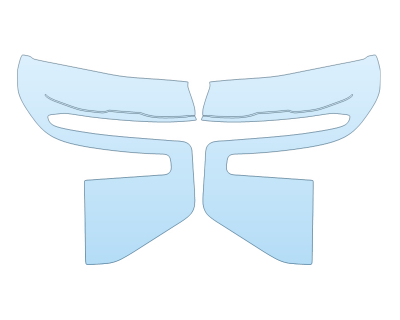 PAINT PROTECTION KIT - 2025 CHEVROLET TAHOE RST HEADLIGHTS - PRECUT PPF CLEAR BRA WRAP
