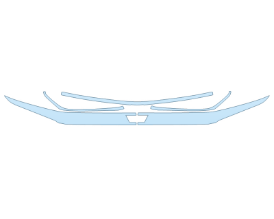 PAINT PROTECTION KIT - 2025 CHEVROLET TRAVERSE LT GRILL - PRECUT PPF CLEAR BRA WRAP