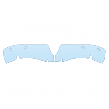 2024 FORD RANGER XL REAR BUMPER WITH PARKING SENSORS - (PRECUT PPF KIT) - PRECUT PPF CLEAR BRA WRAP