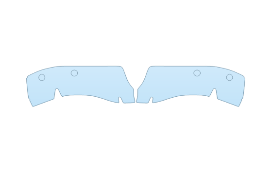 Precut PPF Kit – Clear Bra Paint Protection Film PAINT PROTECTION KIT - 2027 FORD RANGER XL REAR BUMPER WITH PARKING SENSORS - PRECUT PPF CLEAR BRA WRAP