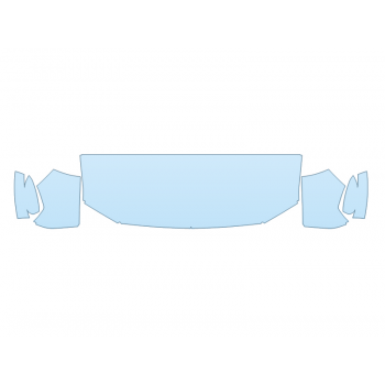 2024 FORD RANGER XL HOOD FENDERS MIRRORS 24 INCH WRAPPED EDGES - (PRECUT PPF KIT) - PRECUT PPF CLEAR BRA WRAP