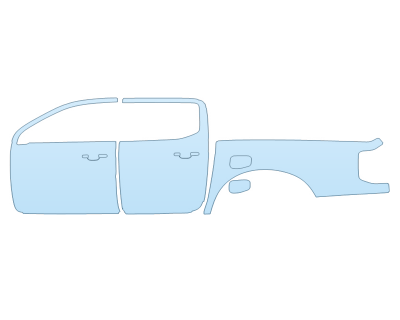 PAINT PROTECTION KIT - 2025 FORD RANGER XL DRIVER SIDE - PRECUT PPF CLEAR BRA WRAP