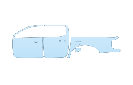 PAINT PROTECTION KIT - 2027 FORD RANGER XL DRIVER SIDE - PRECUT PPF CLEAR BRA WRAP