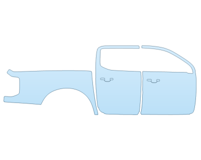 PAINT PROTECTION KIT - 2025 FORD RANGER XL PASSENGER SIDE - PRECUT PPF CLEAR BRA WRAP