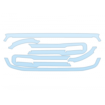 PAINT PROTECTION KIT - 2025 FORD RANGER XL GRILL - PRECUT PPF CLEAR BRA WRAP