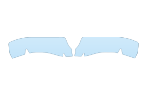 2027 FORD RANGER LARIAT REAR BUMPER - (PRECUT PPF KIT)