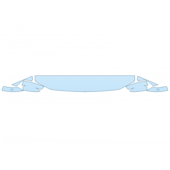 2024 FORD RANGER XLT HOOD FENDERS MIRRORS 12 INCH WRAPPED EDGES - (PRECUT PPF KIT) - PRECUT PPF CLEAR BRA WRAP