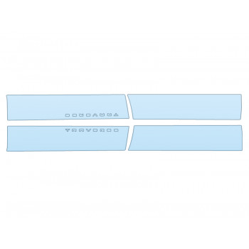 PAINT PROTECTION KIT - 2025 CHEVROLET TRAVERSE Z71 DOOR SPLASHES - PRECUT PPF CLEAR BRA WRAP