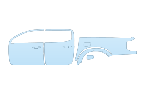 2027 FORD RANGER LARIAT DRIVER SIDE - (PRECUT PPF KIT)