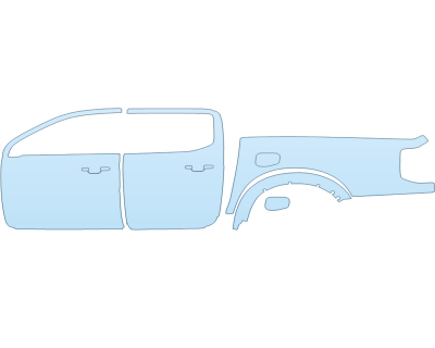 PAINT PROTECTION KIT - 2025 FORD RANGER XLT DRIVER SIDE - PRECUT PPF CLEAR BRA WRAP