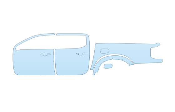 Precut PPF Kit – Clear Bra Paint Protection Film PAINT PROTECTION KIT - 2027 FORD RANGER XLT DRIVER SIDE - PRECUT PPF CLEAR BRA WRAP